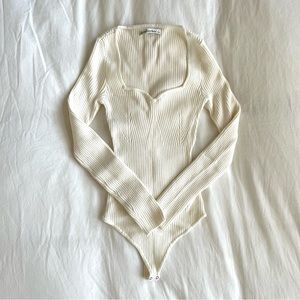 Abercrombie & Fitch Sweetheart Sweater Bodysuit